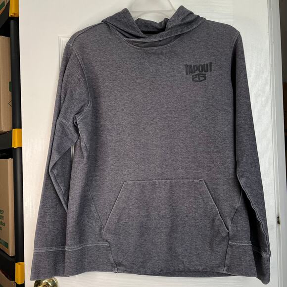 Tapout Hoodie Mens Medium Gray MMA Skater Y2K Retro - Picture 1 of 10